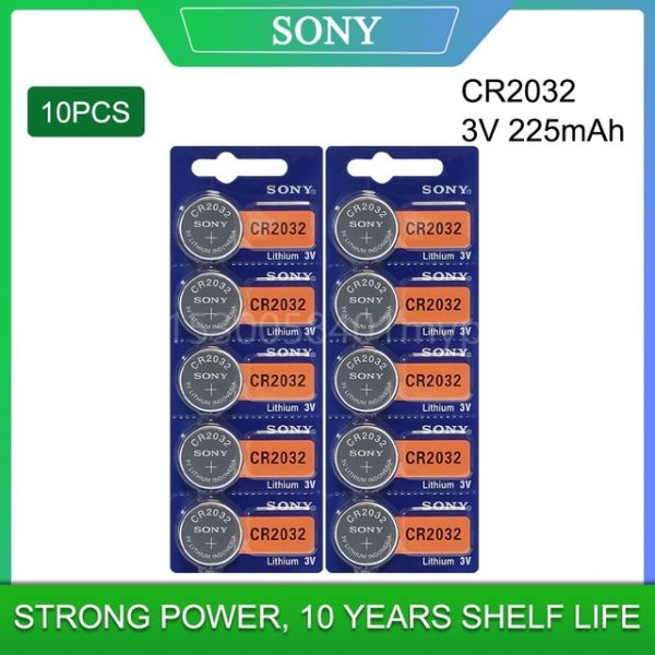 10 3 volt CR2032 batteries