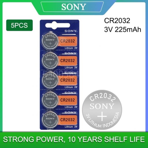 3 volt CR2032 5 pack of batteries
