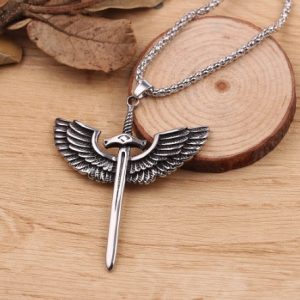 Winged Sword Necklace